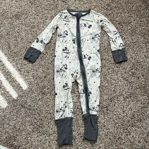 Disney Mickey Mouse Kids Pajamas - Gray and Black. Steam Boat Willie